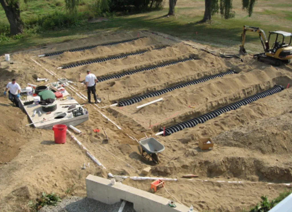 Septic tank installation