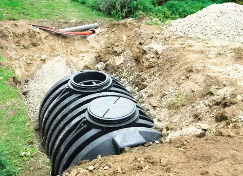Drain field installation